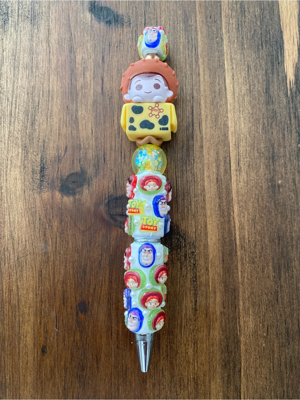 Woody Toy Story Themed Multicolor Beaded Pen